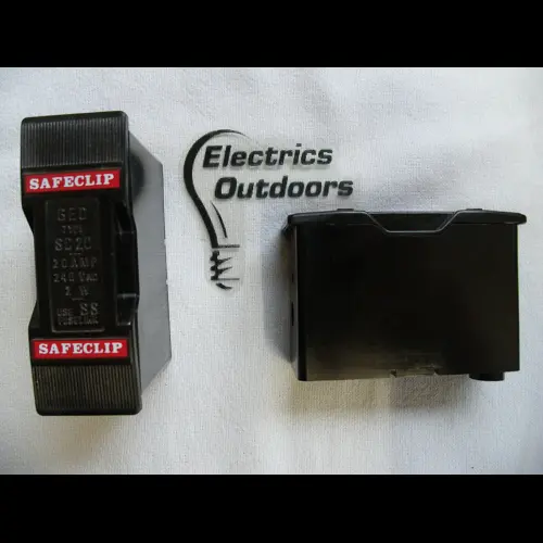 GE 20 A Power Fuse Holder, Safeclip, 20 AMP AC HRC FUSE CARRIER