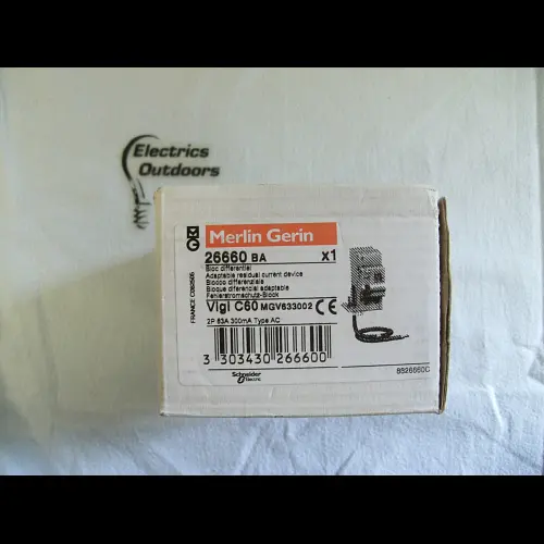 MERLIN GERIN 63 AMP 300mA ADAPTABLE RESIDUAL DEVICE 26660 BA VIGI C60 MGV633002