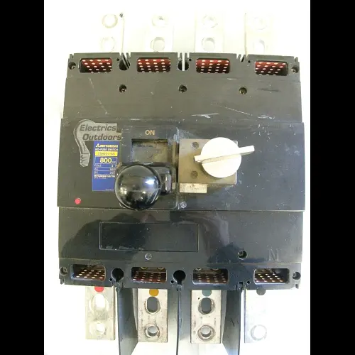 MITSUBISHI 800 AMP FOUR POLE MCCB DSN800-SS NO-FUSE BREAKER