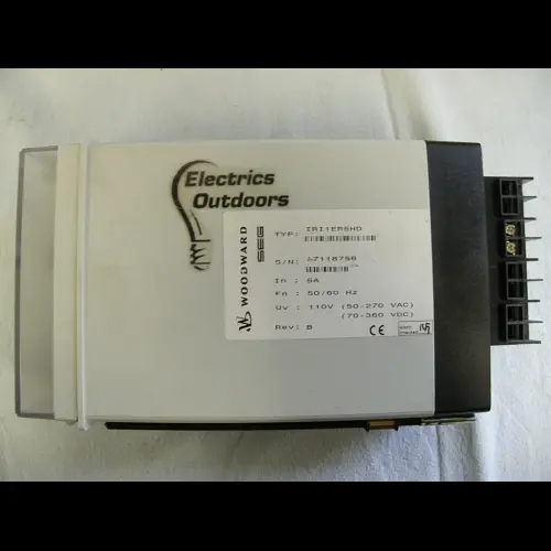 WOODWARD STABLIZED EARTH FAULT CURRENT RELAY IRI1ER5HD IRI1 ER5DH ER 5HD