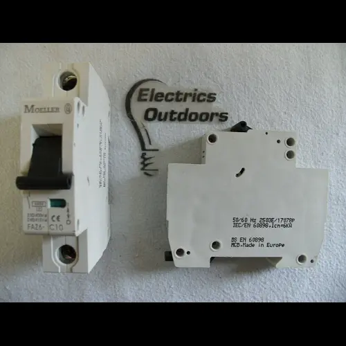 MOELLER 10 AMP CURVE C 6kA MCB CIRCUIT BREAKER 230/400V FAZ6-C10 BS EN 60898