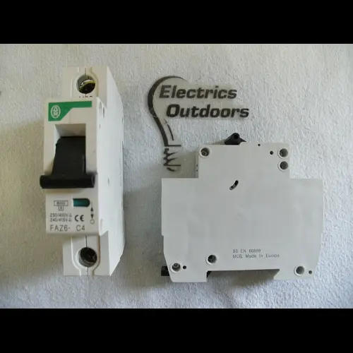 MOELLER 4 AMP CURVE C 6kA MCB CIRCUIT BREAKER FAZ6-C4