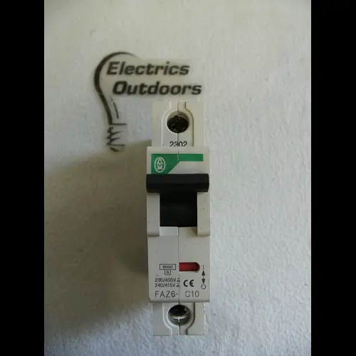 MOELLER 10 AMP CURVE C 6kA MCB CIRCUIT BREAKER 230V 400V FAZ6-C10 BS EN 60898