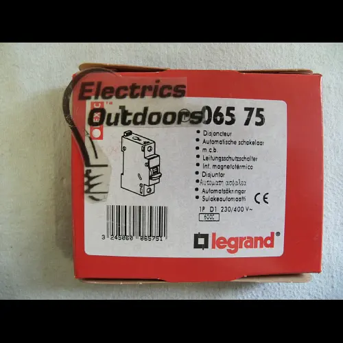 LEGRAND 1 AMP CURVE D 6kA MCB CIRCUIT BREAKER 065 75 06575