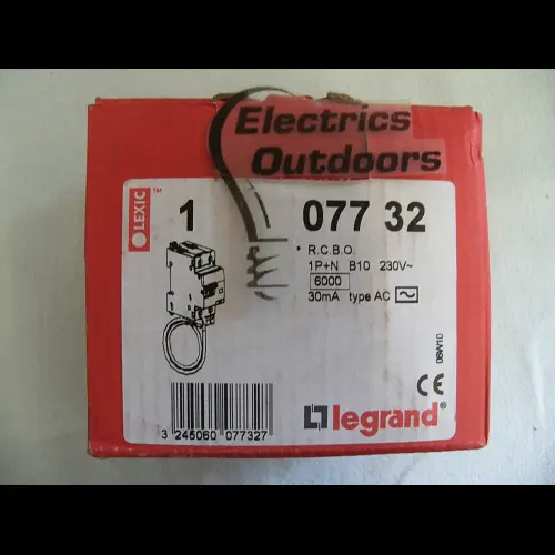 LEGRAND 10 AMP CURVE B 6kA 30mA DOUBLE POLE RCBO RCD MCB 230V 07732 BS EN 61009