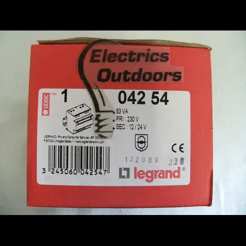 LEGRAND 63 VA 12V 24V TRANSFORMER POWER SUPPLY DIN RAIL 230V 04254