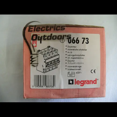 LEGRAND 16 AMP CURVE D 6kA FOUR POLE MCB CIRCUIT BREAKER 400V 06673 BS EN 60898