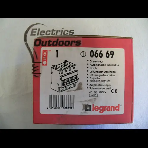 LEGRAND 6 AMP CURVE D 6kA FOUR POLE MCB CIRCUIT BREAKER 400V 066 69