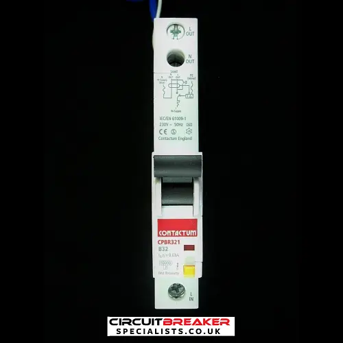 CONTACTUM 32 AMP CURVE B 10kA 30mA RCBO RCD MCB CPBR321