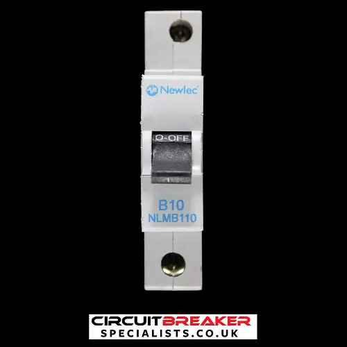 NEWLEC 10 AMP CURVE B 6kA MCB CIRCUIT BREAKER NLMB110 RW