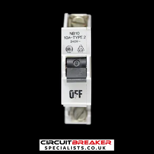 WYLEX 10 AMP TYPE 2 M6 MCB CIRCUIT BREAKER NB10
