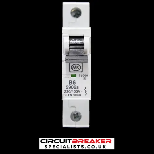 MK 6 AMP CURVE B 6kA MCB CIRCUIT BREAKER SENTRY 5906s