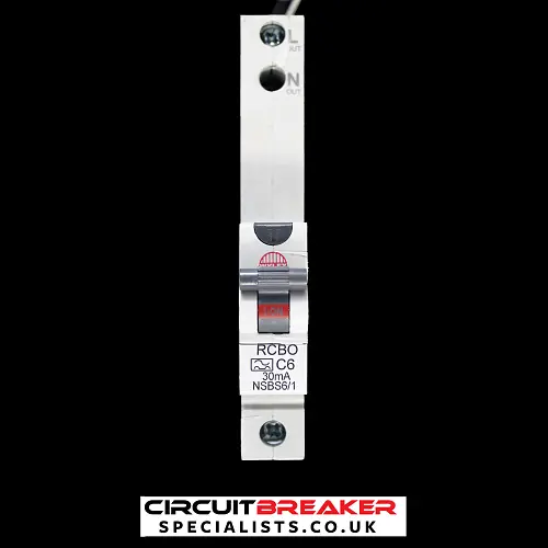 WYLEX 6 AMP CURVE C 10kA 30mA RCBO TYPE A NSBS6/1