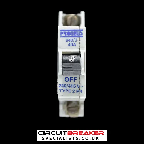 PROTEUS 40 AMP TYPE 2 M4 MCB CIRCUIT BREAKER 640/2