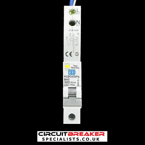 CED B 40 RCBO 6kA 30mA TYPE AC RCBO40SPB RB