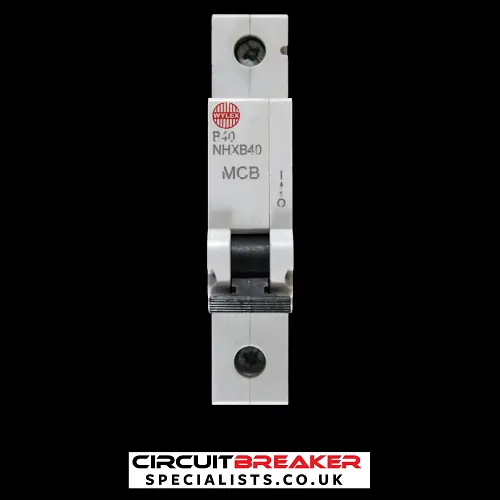 WYLEX 40 AMP CURVE B 6kA MCB CIRCUIT BREAKER NHXB40 NHX