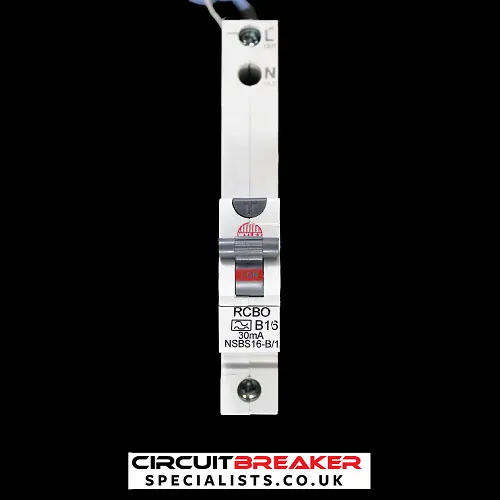 WYLEX 16 AMP CURVE B 10kA 30mA RCBO TYPE A NSBS16-B/1