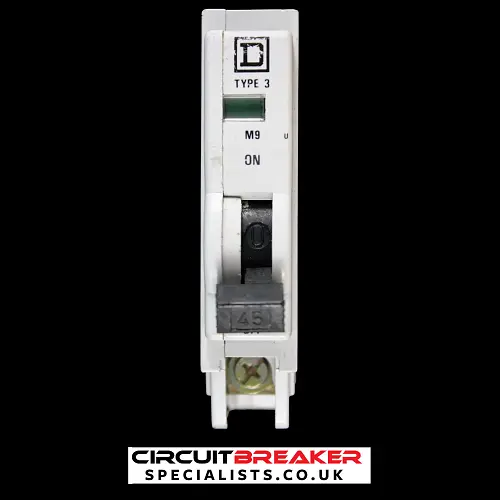 SQUARE D 45 AMP TYPE 3 M9 MCB CIRCUIT BREAKER QOE