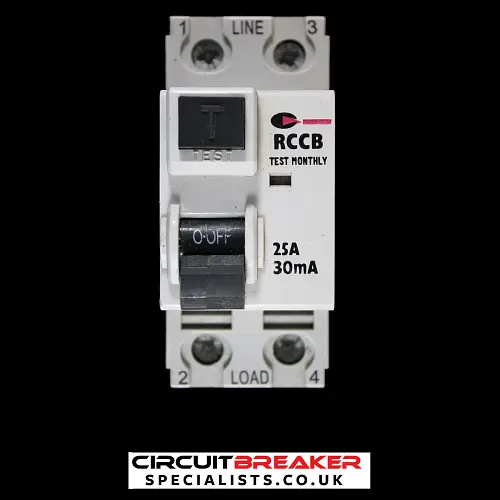 CGD 25 AMP 30mA DOUBLE POLE RCCB RCD TYPE AC CGD-25/30/2