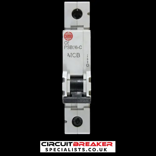 WYLEX 6 AMP CURVE C 10kA MCB CIRCUIT BREAKER PSB06-C