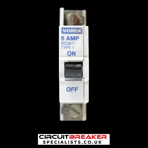 VOLEX 6 AMP TYPE 1 M6 MCB CIRCUIT BREAKER