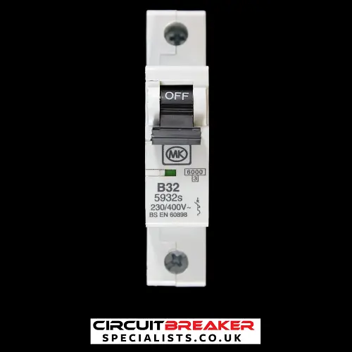 MK 32 AMP CURVE B 6kA MCB CIRCUIT BREAKER SENTRY 5932s
