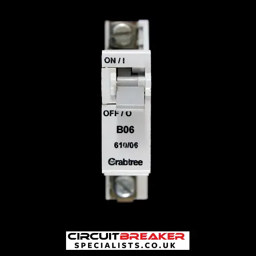 CRABTREE 6 AMP CURVE B 3kA MCB CIRCUIT BREAKER SB6000 610/06