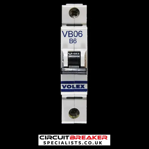 VOLEX 6 AMP CURVE B 6kA MCB CIRCUIT BREAKER VB06