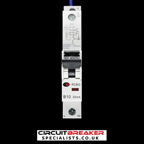 CGD 10 AMP CURVE B 6kA 30mA RCBO RCD MCB RCBO-10/30/SP