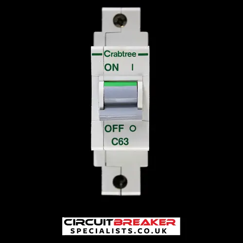 CRABTREE 63 AMP CURVE C M9 MCB CIRCUIT BREAKER POLESTAR