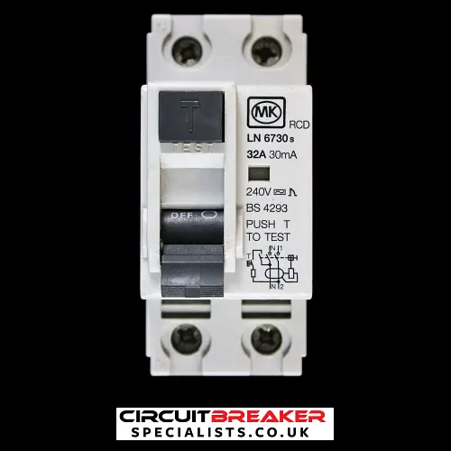 MK 32 AMP 30mA DOUBLE POLE RCD TYPE AC LN 6730s