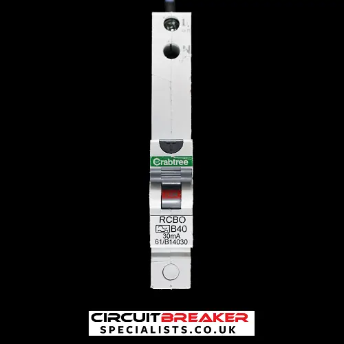 CRABTREE 40 AMP CURVE B 10kA 30mA RCBO TYPE A STARBREAKER 61/B14030 BC