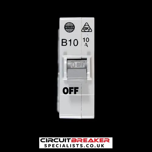 WYLEX 10 AMP CURVE B 3kA MCB CIRCUIT BREAKER SK PUSH PLUG IN