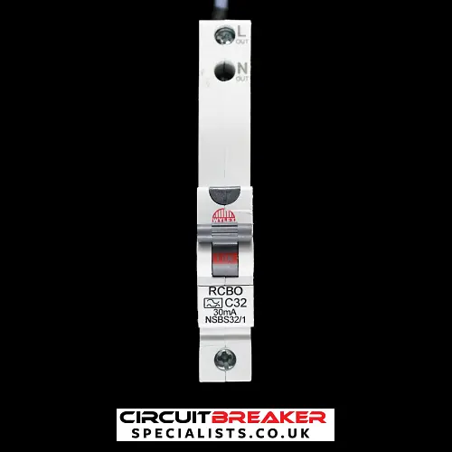 WYLEX 32 AMP CURVE C 10kA 30mA RCBO TYPE A NSBS32/1