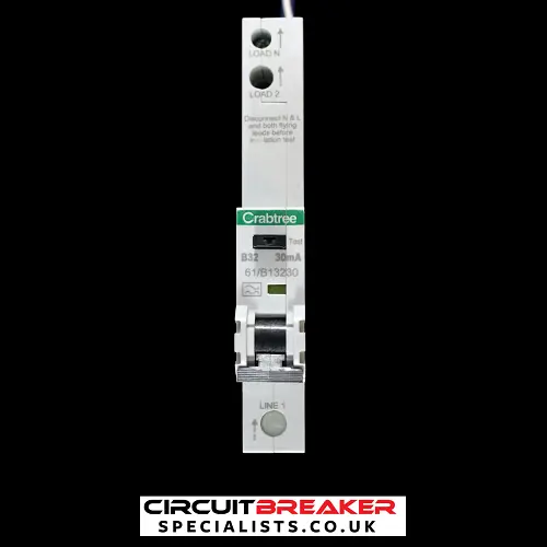 CRABTREE 32 AMP CURVE B 6kA 30mA RCBO TYPE A 61/B13230 STARBREAKER