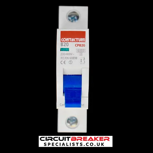CONTACTUM 20 AMP CURVE B 6kA MCB CIRCUIT BREAKER CPB20