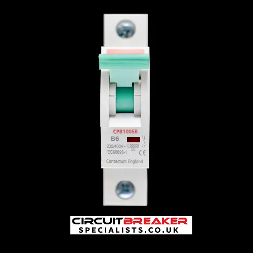CONTACTUM 6 AMP CURVE B 6kA MCB CIRCUIT BREAKER CPB1006B