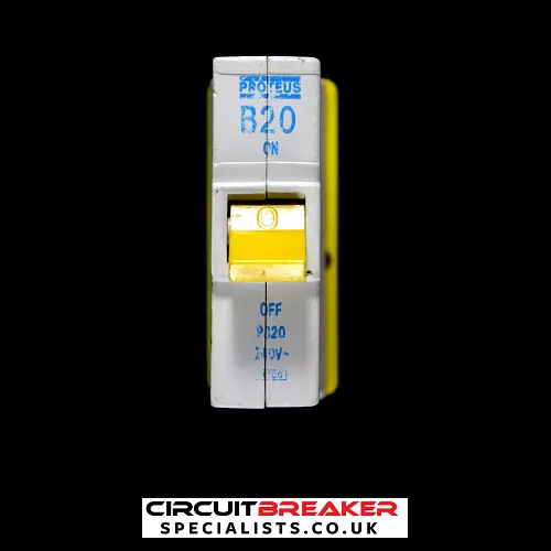 PROTEUS 20 AMP CURVE B 3kA MCB CIRCUIT BREAKER P320