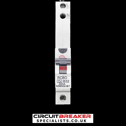 WYLEX 32 AMP CURVE B 10kA 30mA RCBO TYPE A NSBS32-B/1