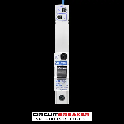 PROTEUS 16 AMP CURVE B 4.5kA 30mA RCBO TYPE AC 16MBRSPAC