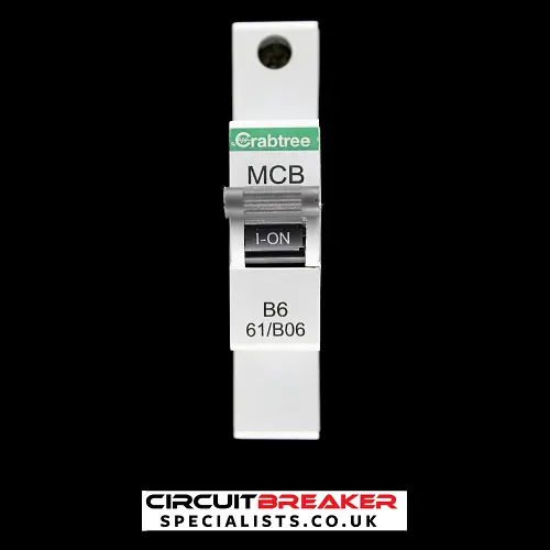 CRABTREE 6 AMP CURVE B 6kA MCB CIRCUIT BREAKER 61/B06 STARBREAKER
