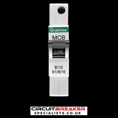CRABTREE 16 AMP CURVE B 6kA MCB CIRCUIT BREAKER 61/B16 STARBREAKER