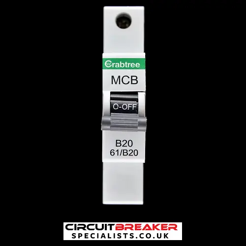 CRABTREE 20 AMP CURVE B 6kA MCB CIRCUIT BREAKER STARBREAKER 61/B20