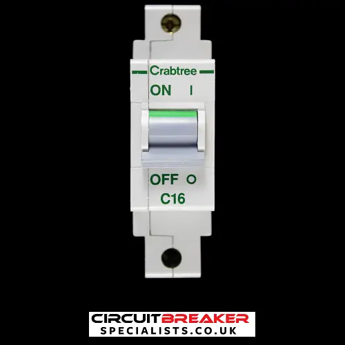 CRABTREE 16 AMP CURVE C 16kA MCB CIRCUIT BREAKER POLESTAR 60C/16