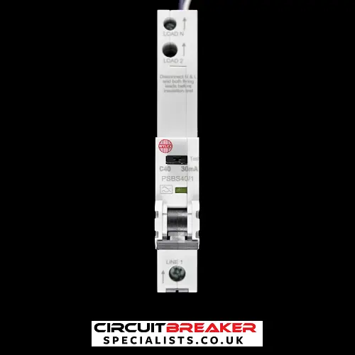 WYLEX 40 AMP CURVE C 10kA 30mA RCBO TYPE A PSBS40/1
