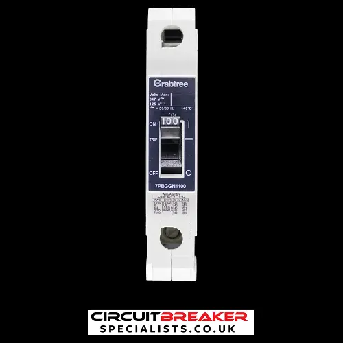 CRABTREE 100 AMP 25kA MCCB 7PBGGN1100