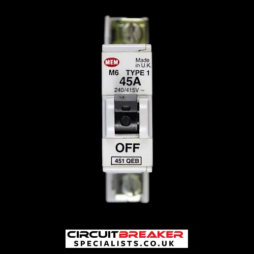 MEM TYPE 1 45 MCB M6 CIRCUIT BREAKER 451QEB