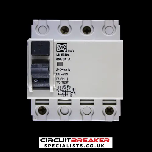 MK 80 AMP 30mA DOUBLE POLE RCD TYPE AC LN 5780S