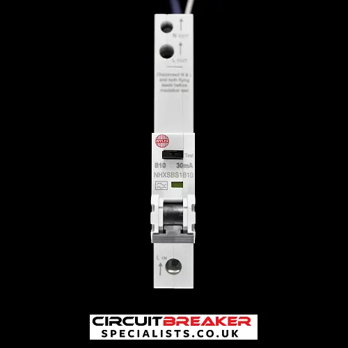 WYLEX 10 AMP CURVE B 6kA 30mA RCBO TYPE A NHXSBS1B10