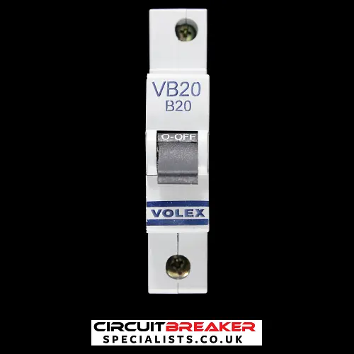 VOLEX B 20 MCB 6kA CIRCUIT BREAKER VB20 RC